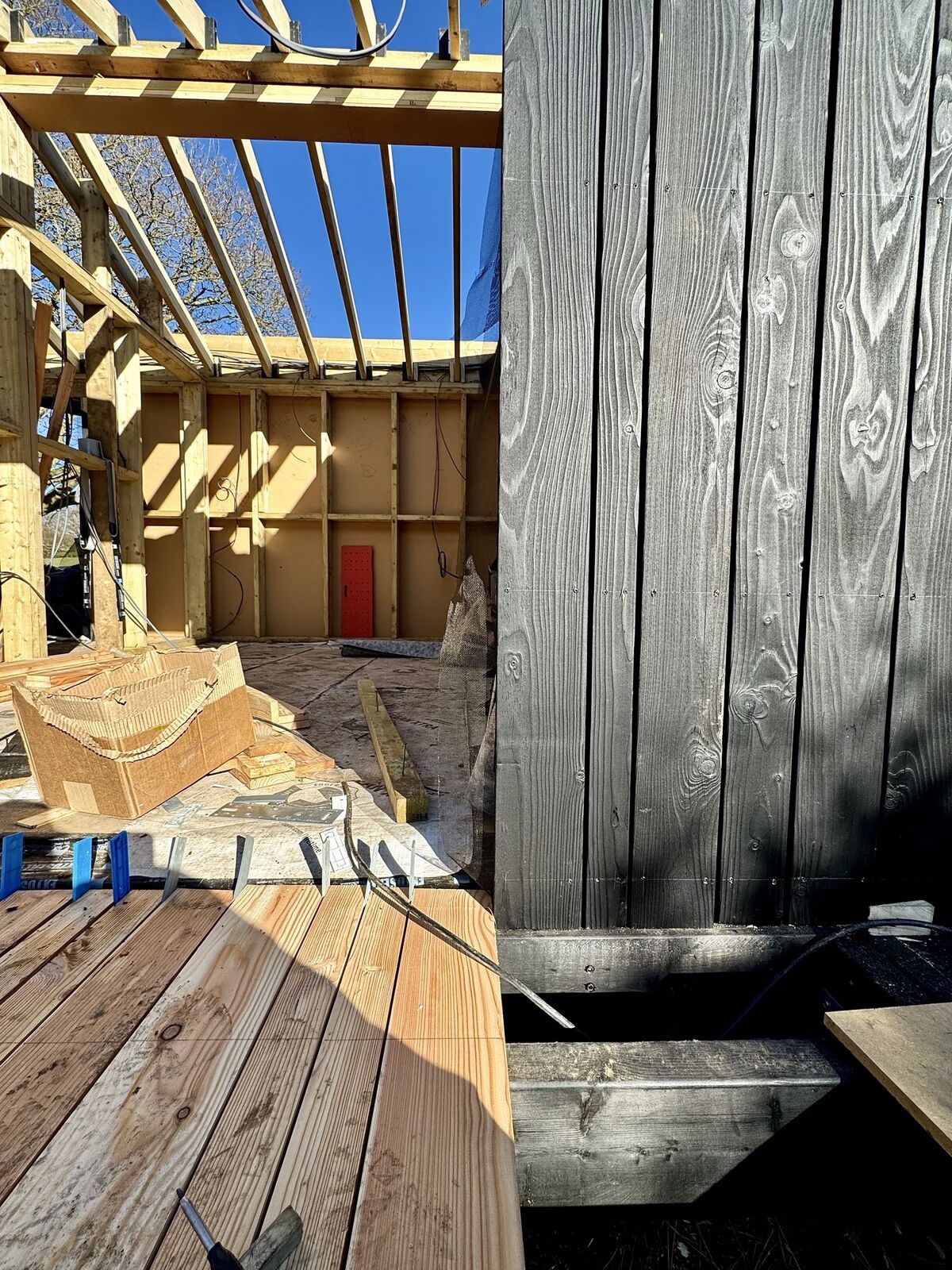 Charred larch cladding – Off-grid timber new build, Smeeth, Kent, photo 3