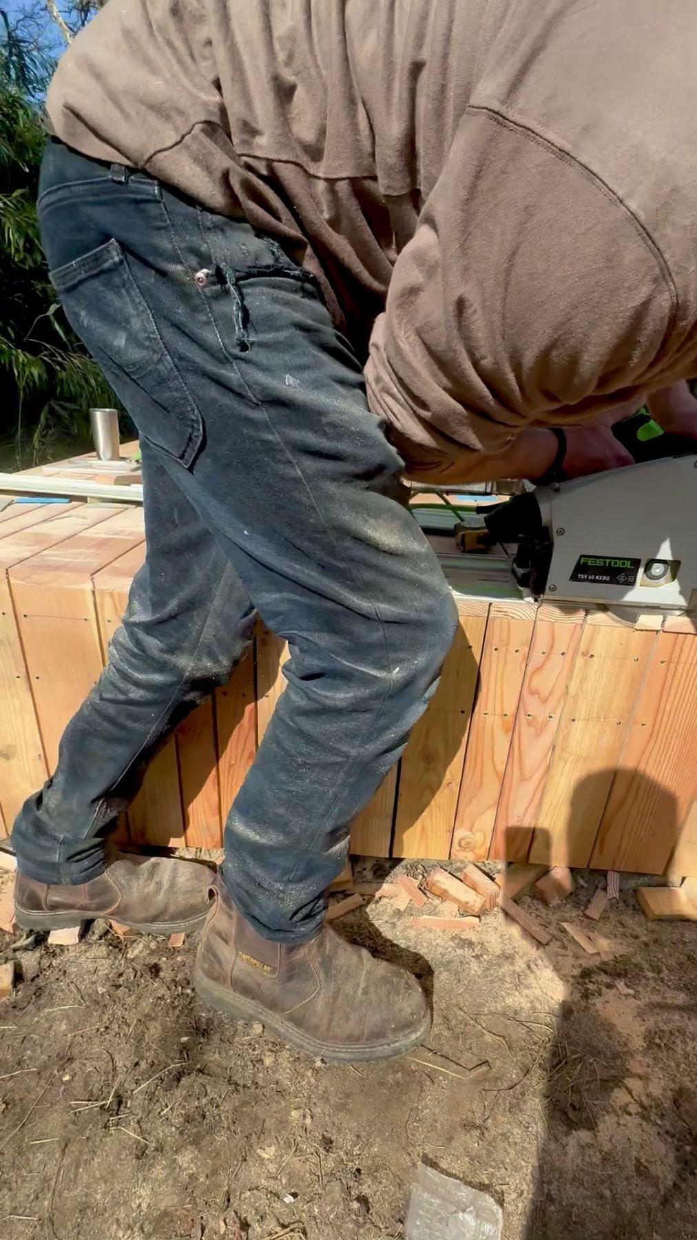 The deck – Off-grid timber new build, Smeeth, Kent, photo 3