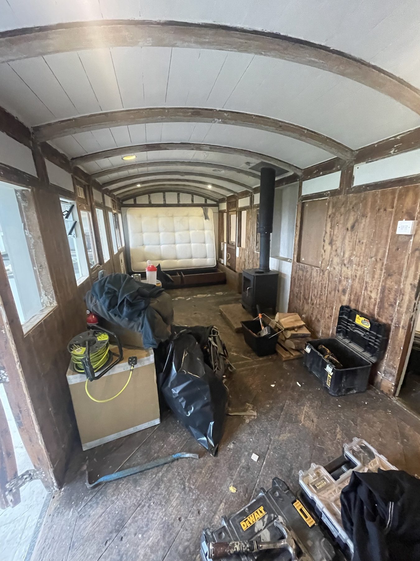 Fitting out a timber interior – USFEW, Kent